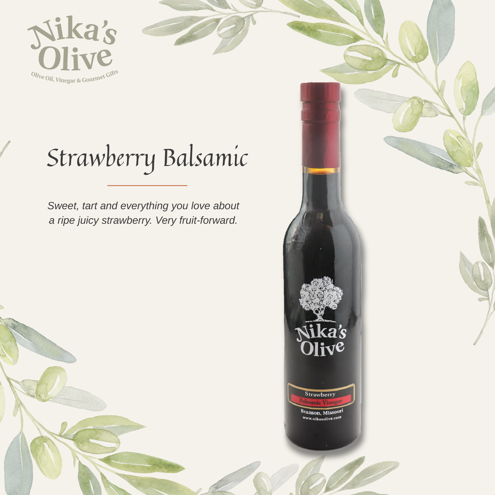 Strawberry Balsamic Vinegar — Nika's Olive | Ultra Premium Olive
